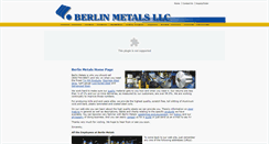 Desktop Screenshot of berlinmetals.com